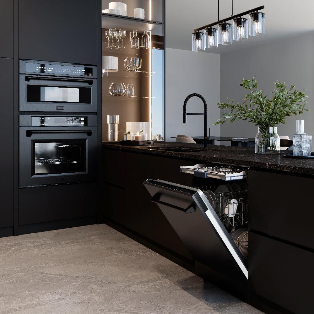30 In. Professional True Convection Single Wall Oven With Air Fry And Self Clean In Black Stainless Steel WASB30