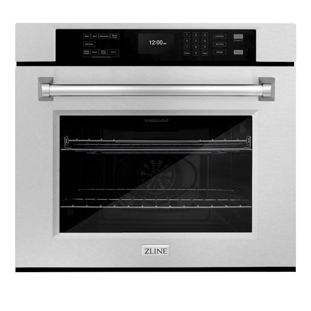 30 In. Professional True Convection Single Wall Oven With Air Fry And Self Clean In Satin Stainless Steel WASS30
