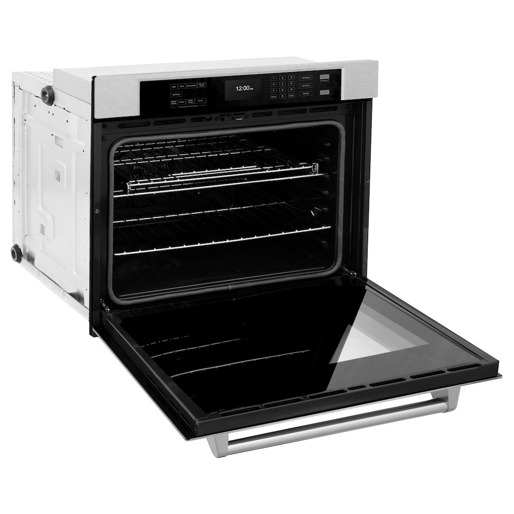 30 In. Professional True Convection Single Wall Oven With Air Fry And Self Clean In Satin Stainless Steel WASS30