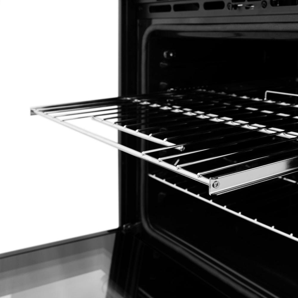 ZLINE Autograph Edition 30 in. Professional True Convection Single Wall Oven with Air Fry and Self Clean in Stainless Steel with White Matte Door and Polished Gold Handle (WASZ-WM-30-G) WASZWM30G