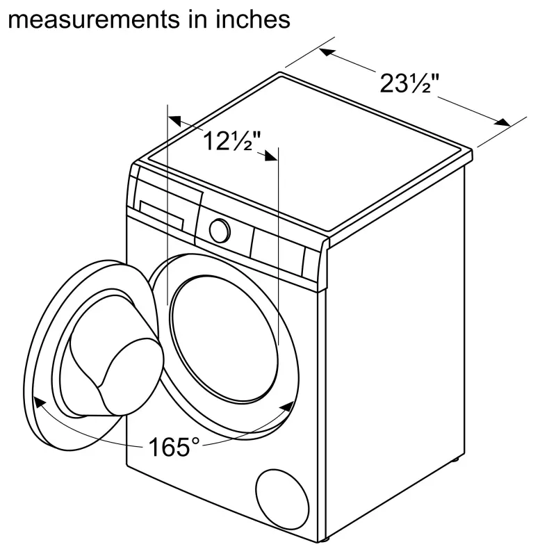 300 Series Compact Washer 1400 rpm WAT28400UC