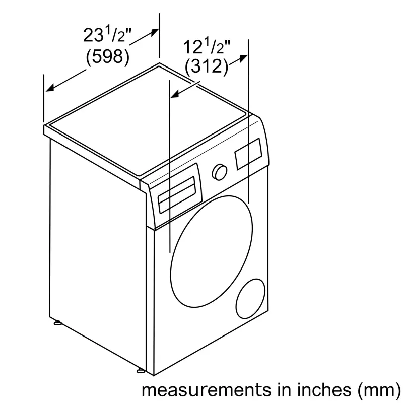 Compact Washer24'' 1400 rpm WAT28401UC