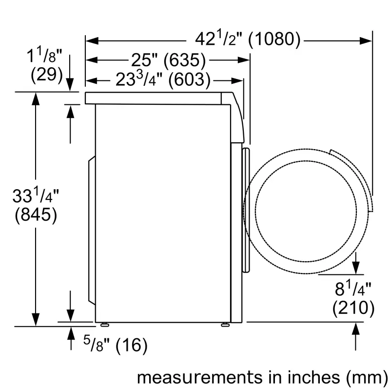 Compact Washer24'' 1400 rpm WAT28401UC