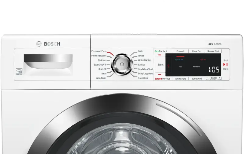 800 Series Compact Washer 1400 rpm, White WAW285H2UC