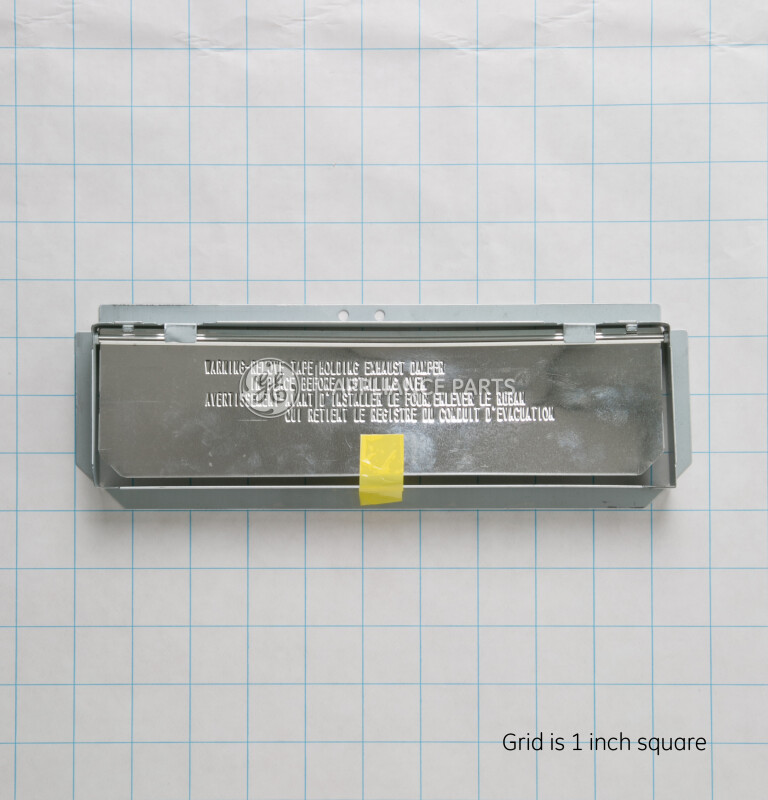 Microwave Hood Damper Assembly WB06X10436, product image 2 of 3
