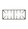 Gas Range Center Cast Iron Grate WB31K10218, product image 2 of 2