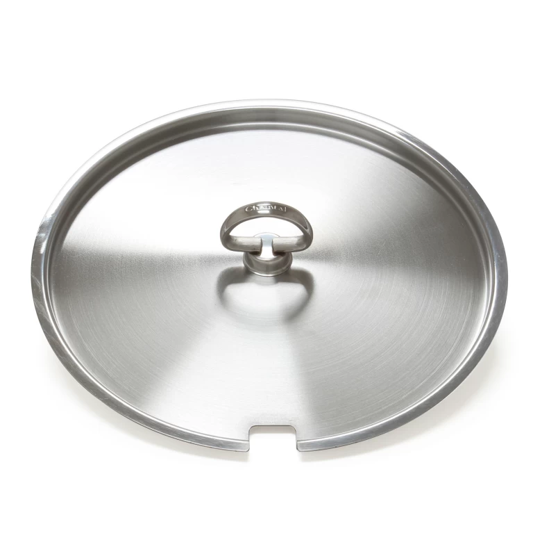 Chantal 8 QT Stockpot with Custom Stainless "cutout" Lid for Sous Vide Probe WB32X32286