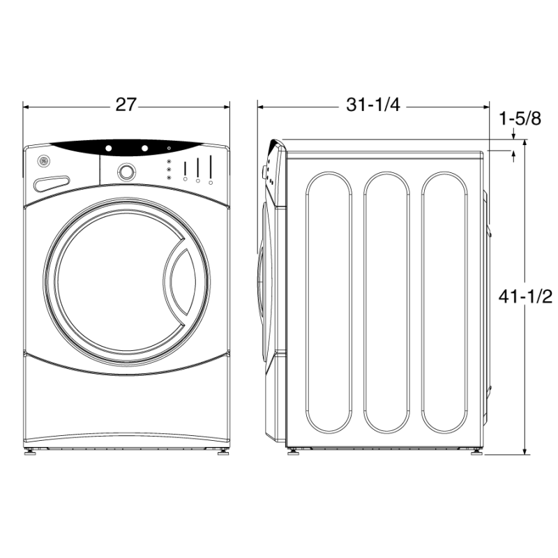 3.7 IEC Cu. Ft. King-size Capacity Frontload Washer with Stainless Steel Basket WBVH6240FGG