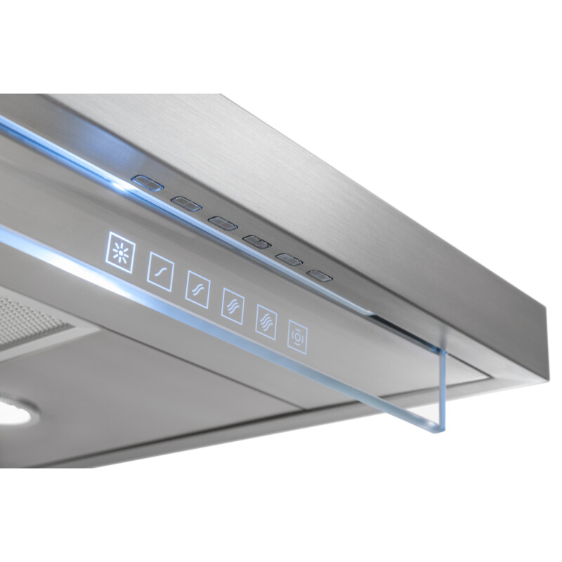 36-in. 800 Max Blower CFM Chimney Range Hood with glass WC45 Series WC45IQ90SB