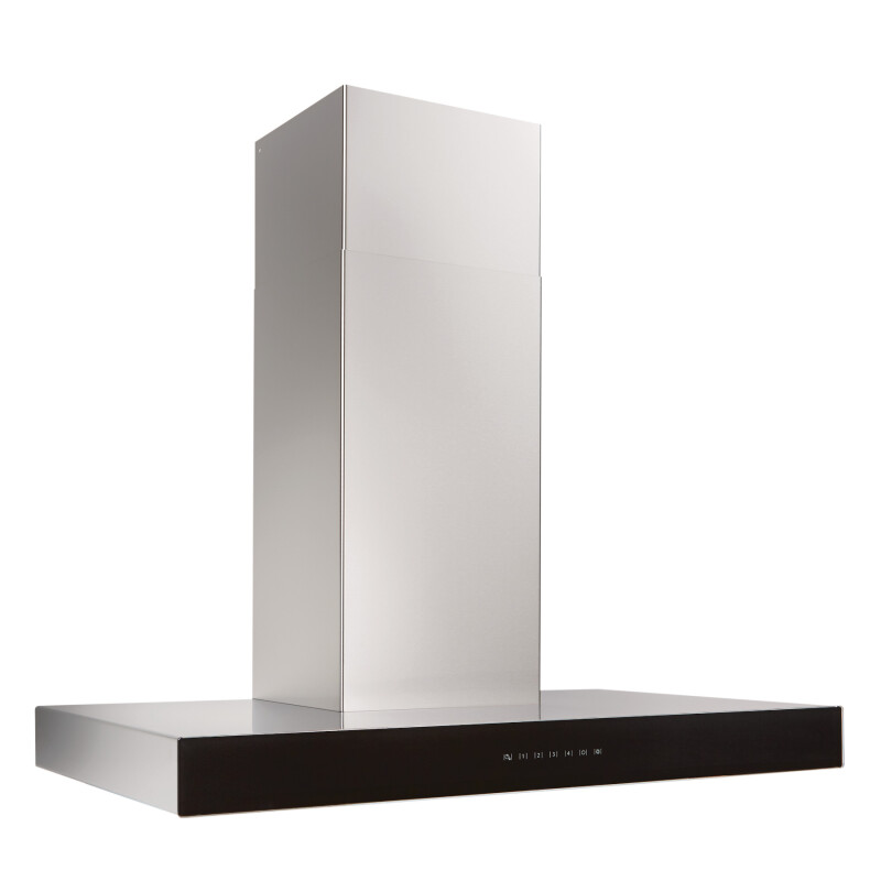 30-inch 650 Max Blower Cfm Stainless Steel Chimney Range Hood With Purled™ Light System And Black Glass (wcb3 Series) WCB3I30SBB