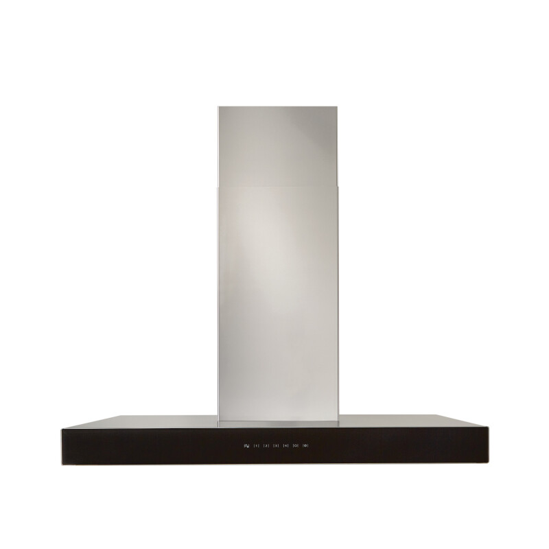 30-inch 650 Max Blower Cfm Stainless Steel Chimney Range Hood With Purled™ Light System And Black Glass (wcb3 Series) WCB3I30SBB