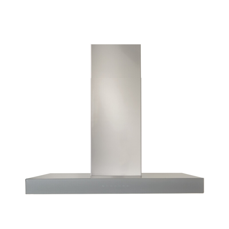 30-inch 650 Max Blower CFM Chimney Range Hood with PURLED Light System and Brushed Grey Glass WCB3 Series WCB3I30SBS