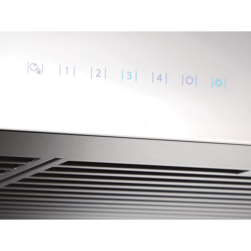 30-inch 650 Max Blower CFM Chimney Range Hood with PURLED Light System and White Glass WCB3 Series WCB3I30SBW
