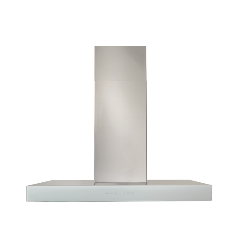 30-inch 650 Max Blower CFM Chimney Range Hood with PURLED Light System and White Glass WCB3 Series WCB3I30SBW