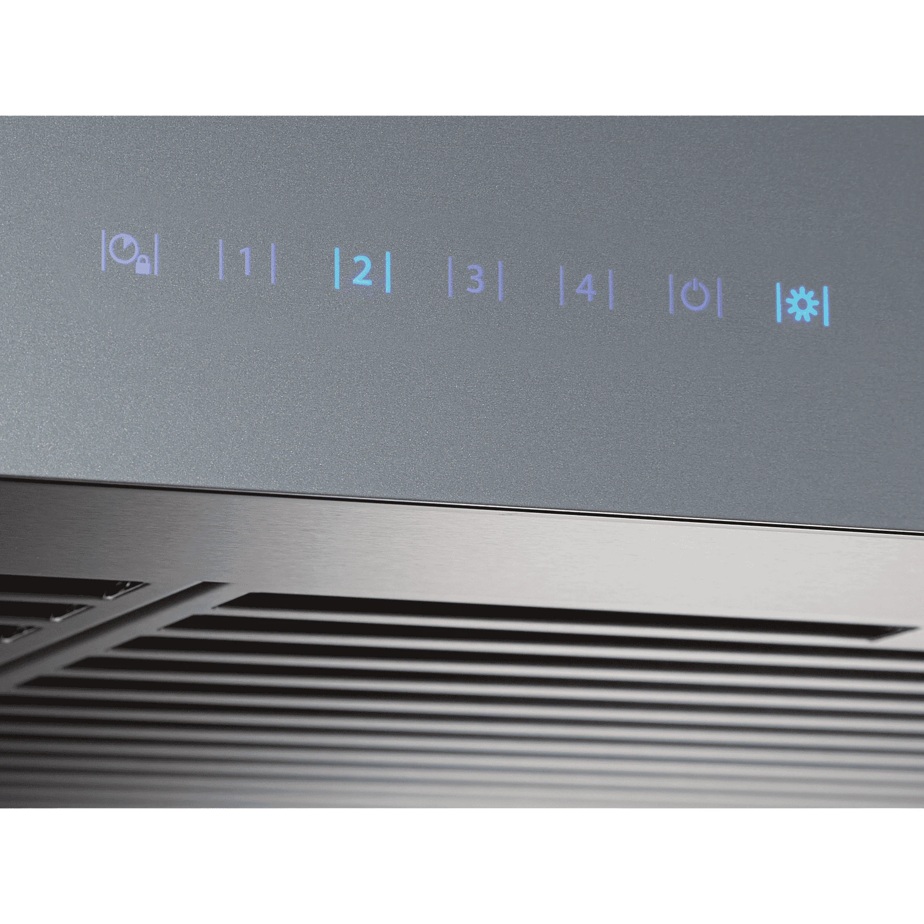 36-inch 650 Max Blower Cfm Stainless Steel Chimney Range Hood With Purled™ Light System And Brushed Grey Glass (wcb3 Series) WCB3I36SBS