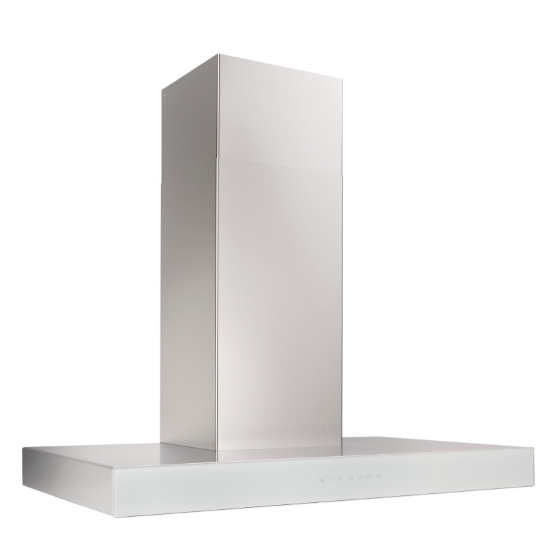 36-inch 650 Max Blower CFM Chimney Range Hood with PURLED™ Light System and White Glass WCB3 Series WCB3I36SBW