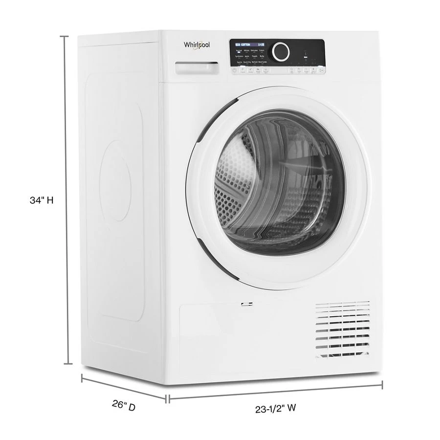 4.3 Cu. Ft. 24" Small Space Ventless Dryer WCD3090JW