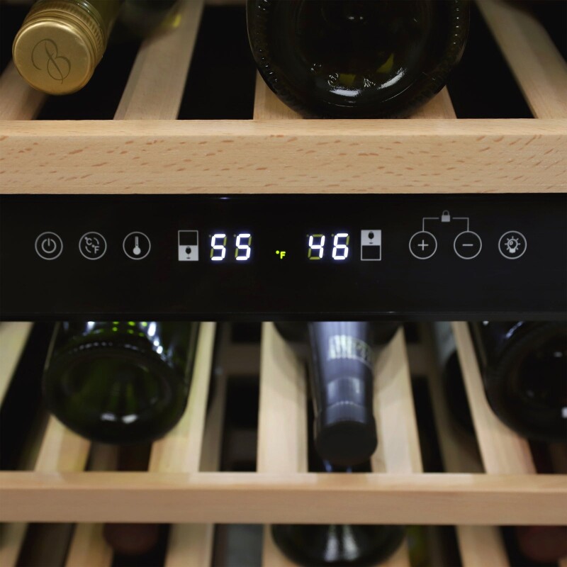 Avanti DESIGNER Series Dual-Zone Wine Cooler, 46 Bottle Capacity WCD46DZ3S