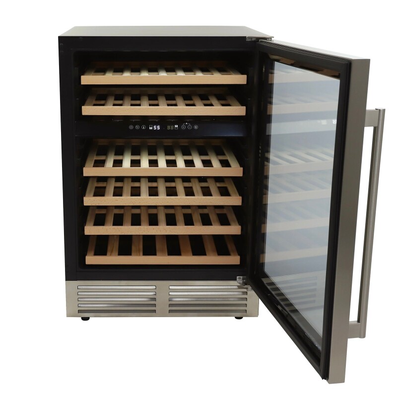 Avanti DESIGNER Series Dual-Zone Wine Cooler, 46 Bottle Capacity WCD46DZ3S