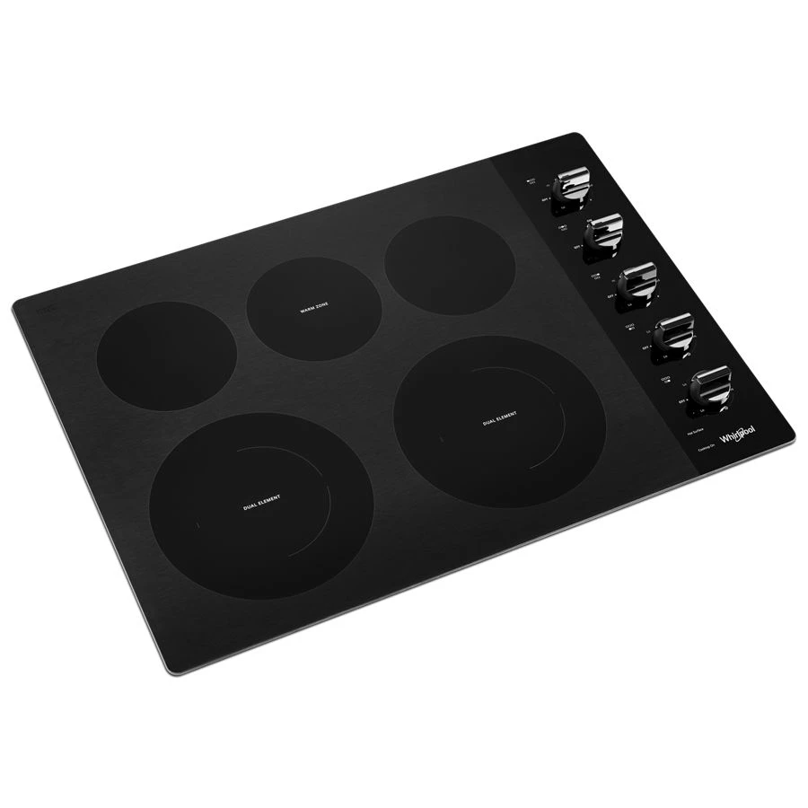 30-inch Electric Ceramic Glass Cooktop with Two Dual Radiant Elements view 3