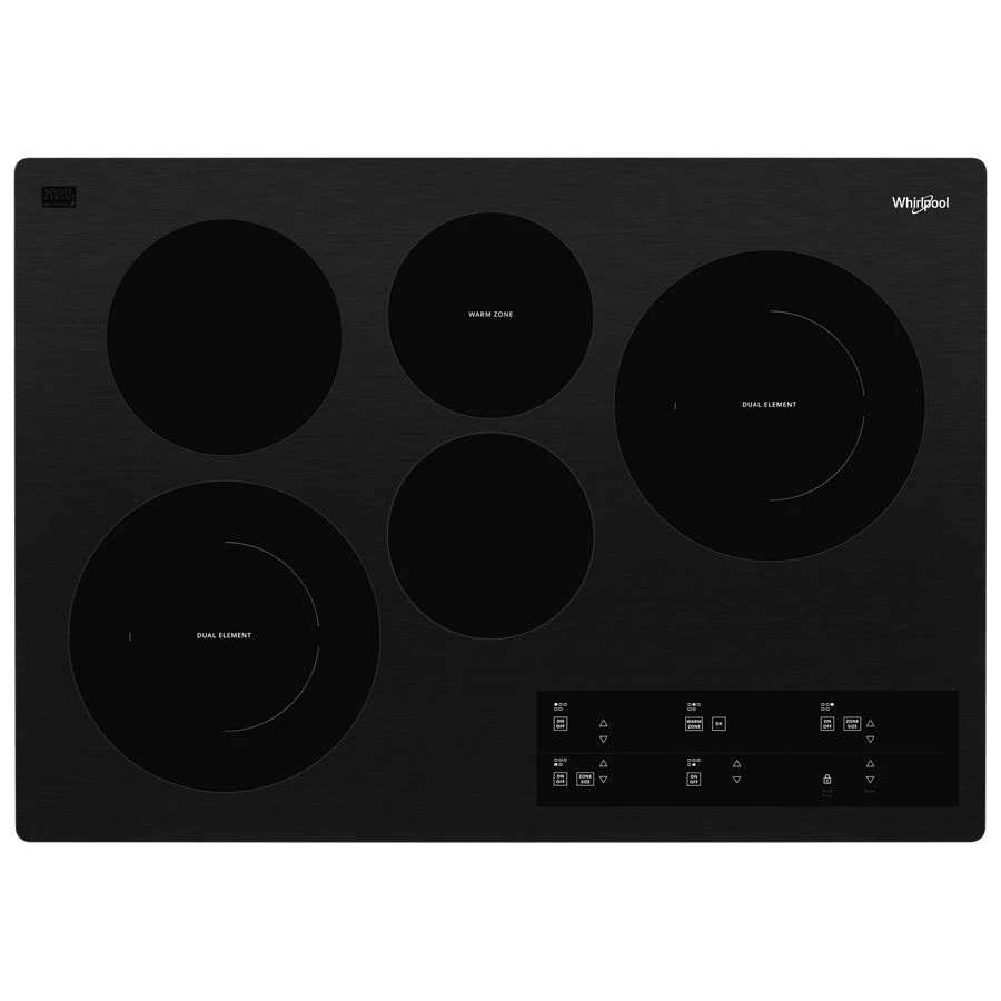 30-inch Electric Ceramic Glass Cooktop with Two Dual Radiant Elements view 2