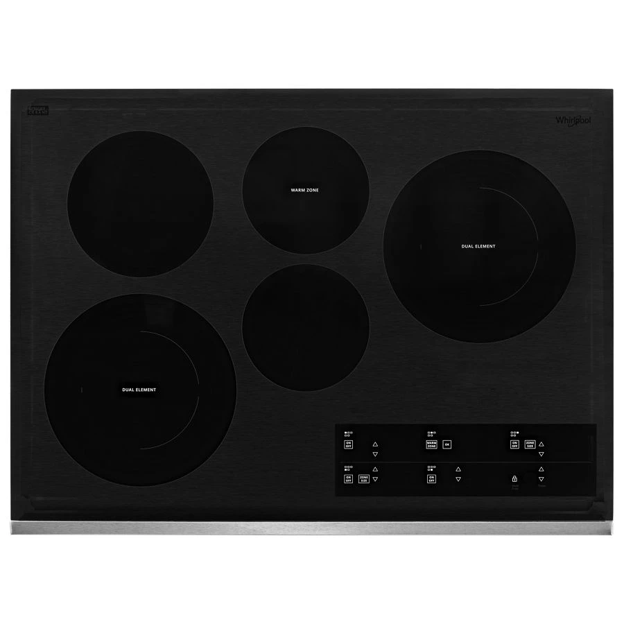30-inch Electric Ceramic Glass Cooktop with Two Dual Radiant Elements view 2
