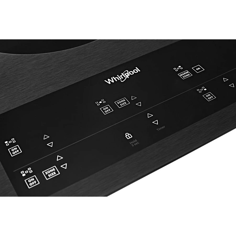 36-inch Electric Ceramic Glass Cooktop with Triple Radiant Element WCE97US6KB