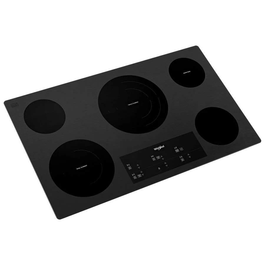36-inch Electric Ceramic Glass Cooktop with Triple Radiant Element WCE97US6KB