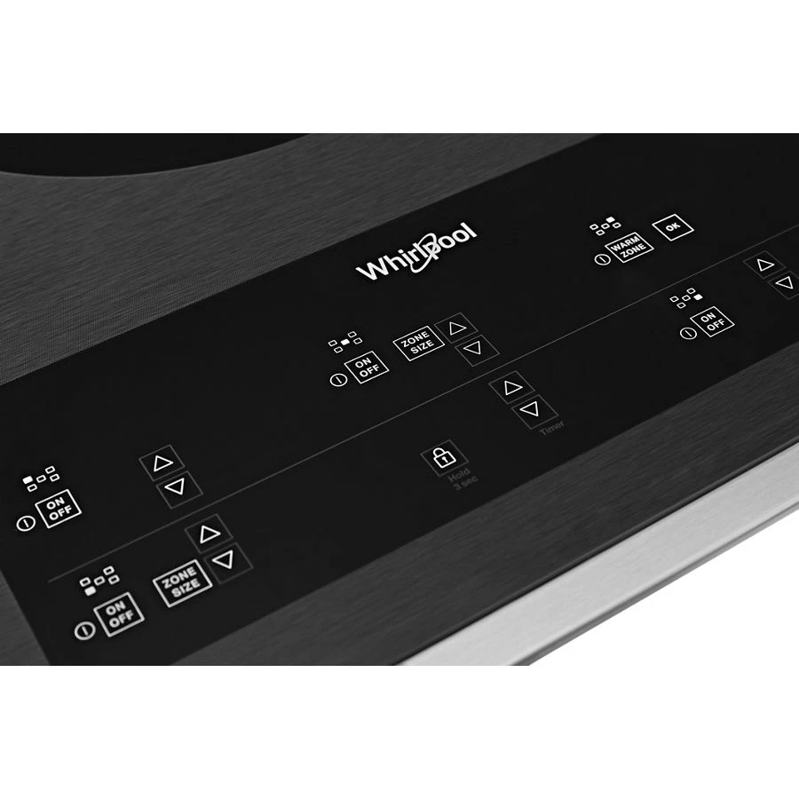 36-inch Electric Ceramic Glass Cooktop with Triple Radiant Element WCE97US6KS