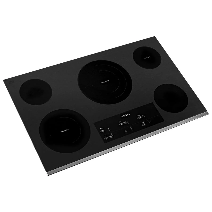 36-inch Electric Ceramic Glass Cooktop with Triple Radiant Element WCE97US6KS