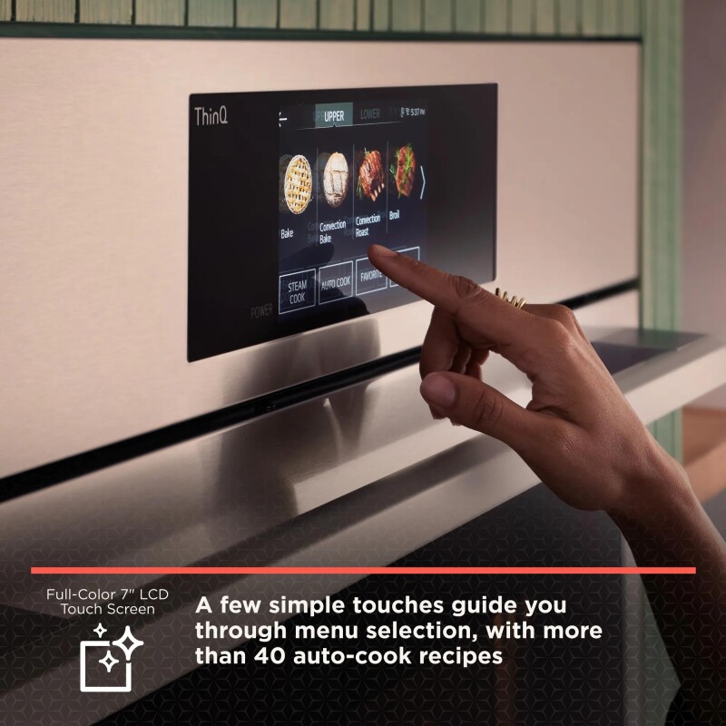 LG STUDIO 1.7/4.7 cu. ft. Combination Double Wall Oven with Air Fry view 5