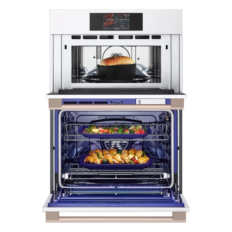 1.7/4.7 Cu. Ft. Combination Double Wall Oven - Essence White WCES6428N
