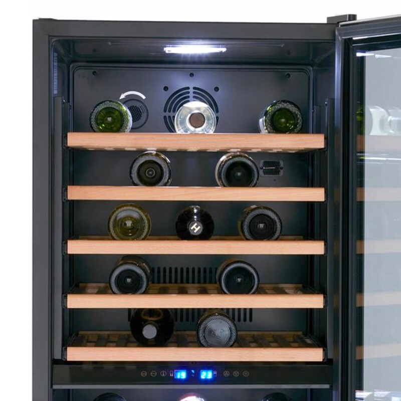 154 Bottle DESIGNER Series Dual-Zone Wine Cooler WCF154S3SD, product image 2 of 8