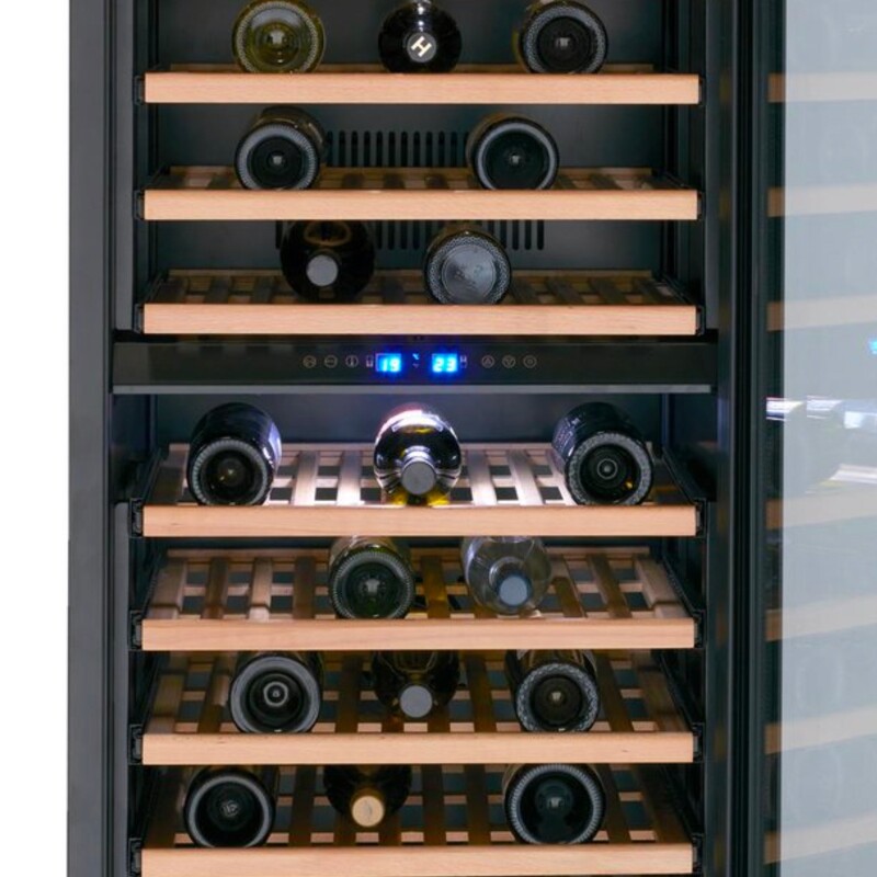 154 Bottle DESIGNER Series Dual-Zone Wine Cooler WCF154S3SD, product image 3 of 8
