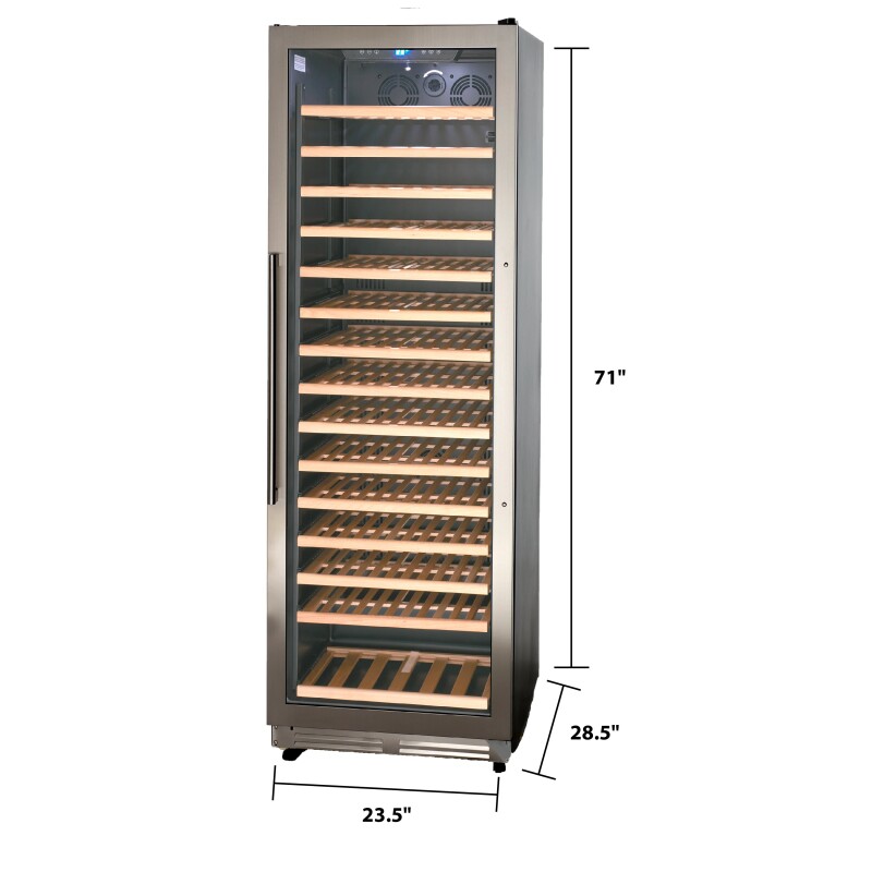 165 Bottle DESIGNER Series Wine Cooler WCF165S3SS