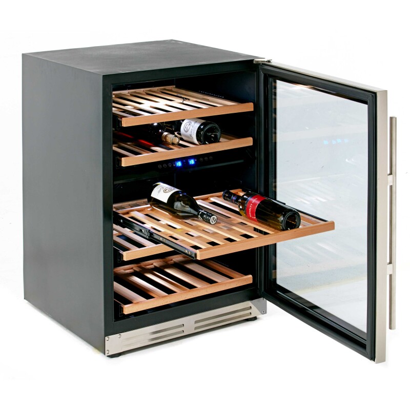 43 Bottle DESIGNER Series Dual-Zone Wine Cooler WCF43S3SD