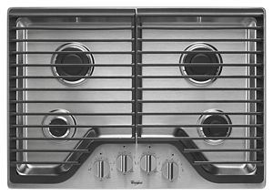 30 inch Gas Cooktop with Multiple SpeedHeat Burners WCG51US0DS
