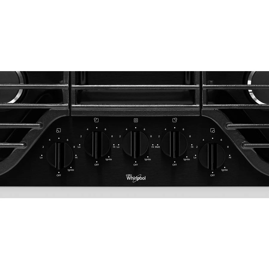 36 inch 5 Burner Gas Cooktop with Fifth Burner WCG51US6DB