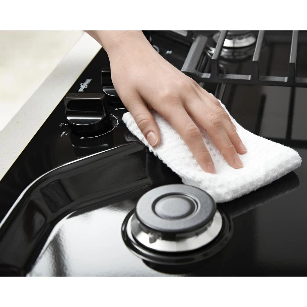 36-inch Gas Cooktop with EZ-2-Lift™ Hinged Cast-Iron Grates WCG55US6HB, product image 4 of 9