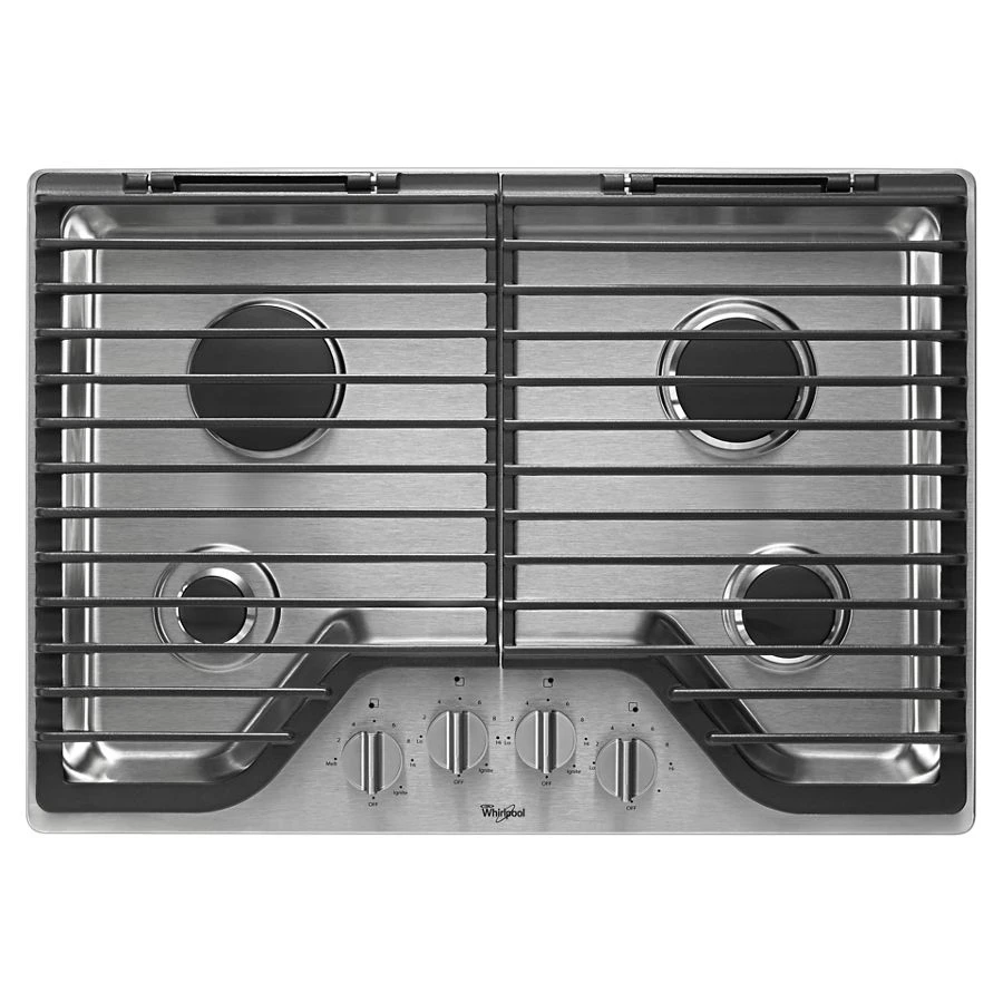 30 inch Gas Cooktop with EZ-2-Lift™ Hinged Cast-Iron Grates WCG75US0DS