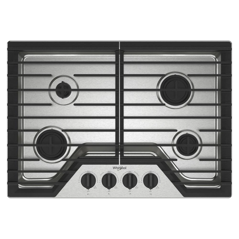 30-inch Gas Cooktop with SpeedHeat™ Burners WCGK3030PS, product image 13 of 23