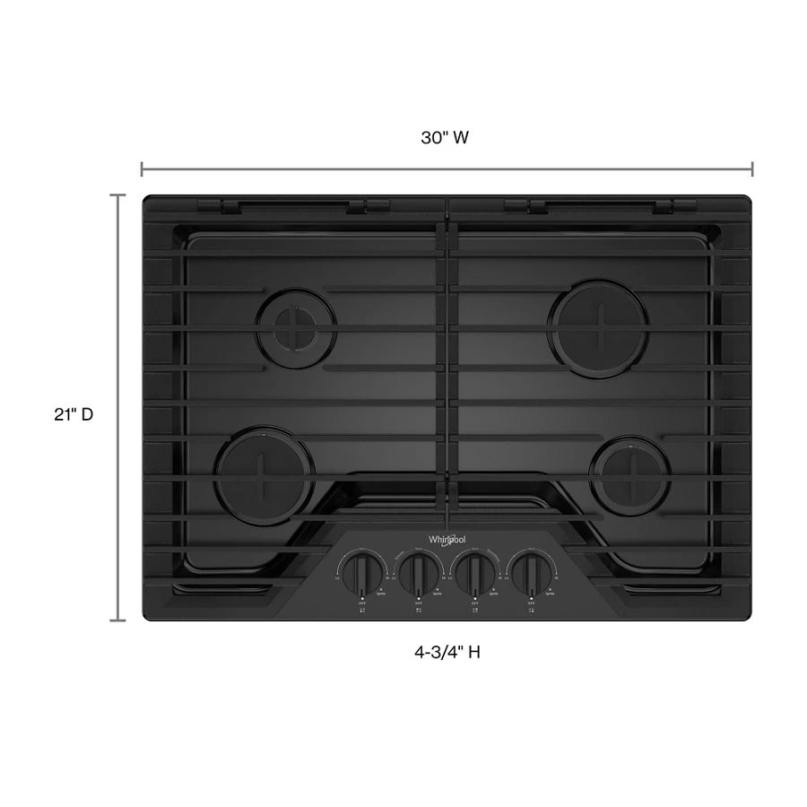 30-inch Gas Cooktop with EZ-2-Lift™ Hinged Cast-Iron Grates view 15