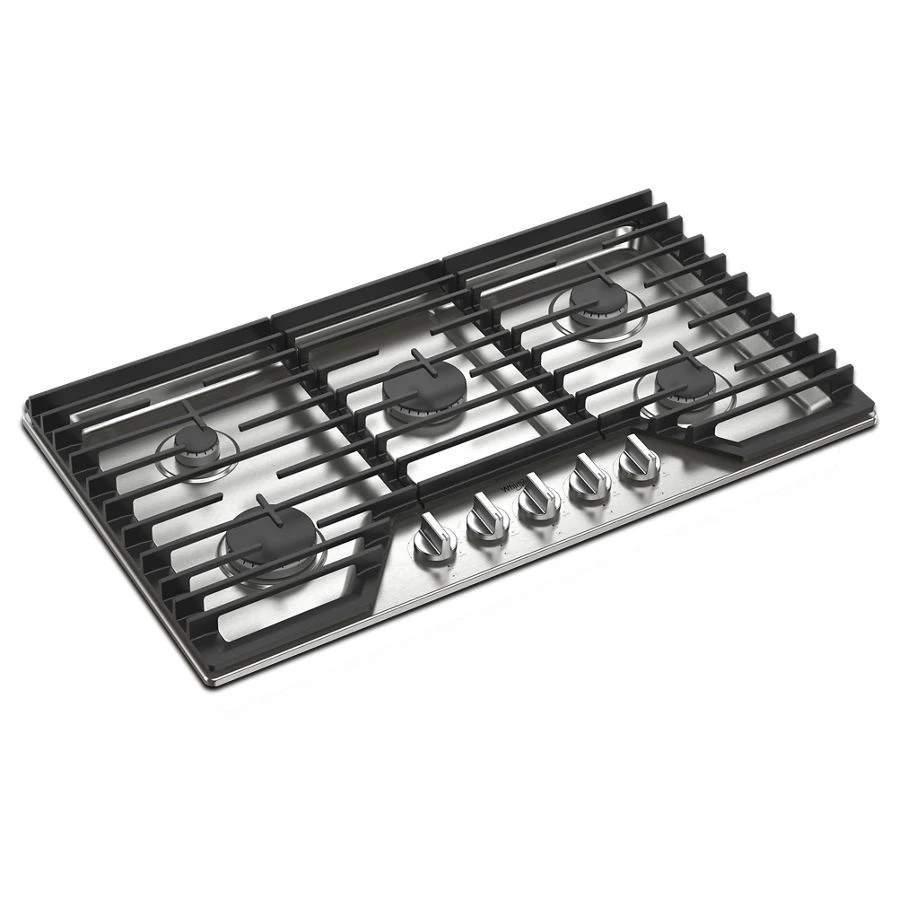 36-inch Gas Cooktop with 5 Burners and EZ-2-Lift™ Hinged Cast-Iron Grates view 11