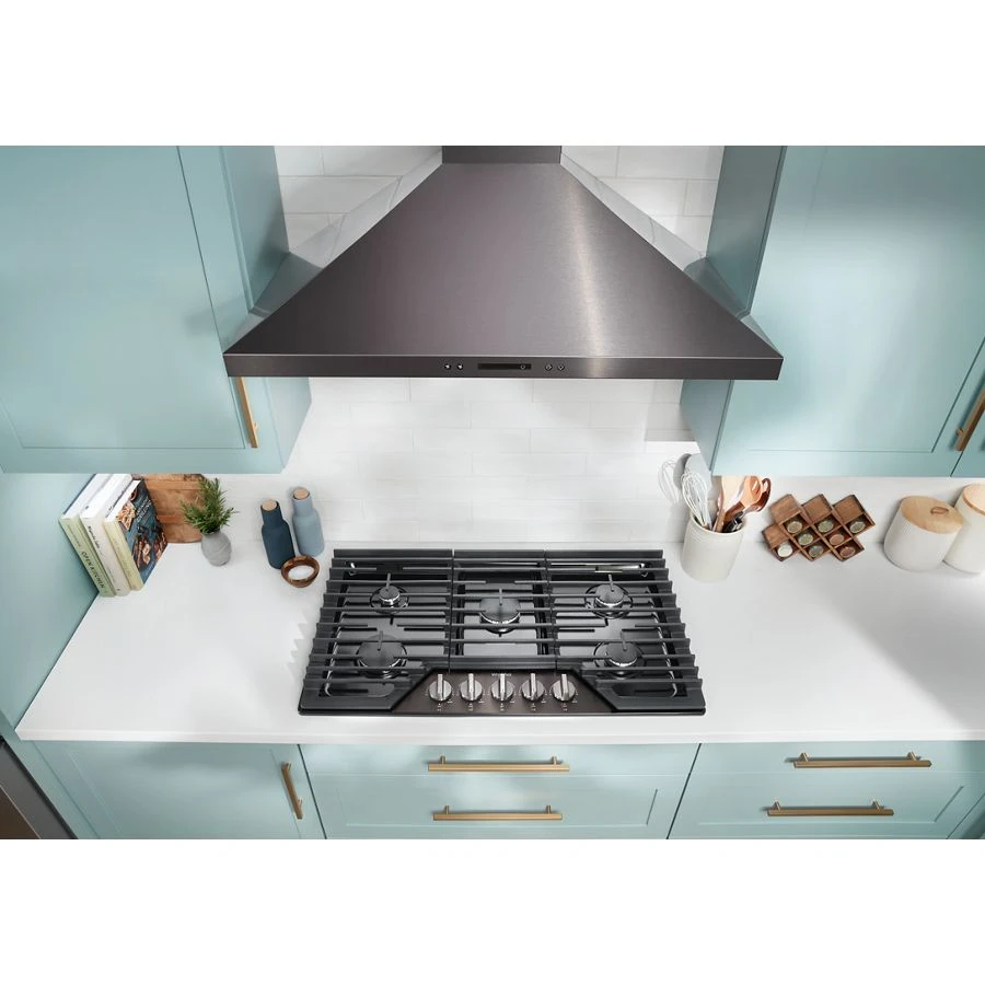 36-inch Gas Cooktop with EZ-2-Lift™ Hinged Cast-Iron Grates WCGK5036PV