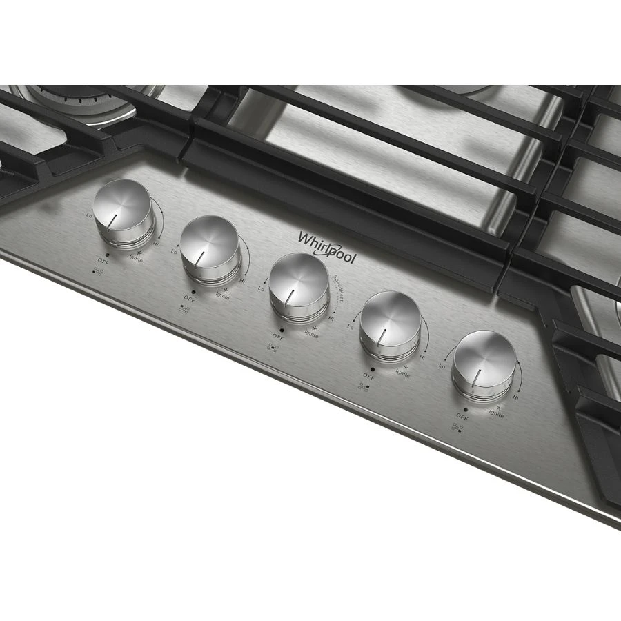 30-inch Gas Cooktop with 5 Burners and EZ-2-Lift™ Hinged Cast-Iron Grates view 4
