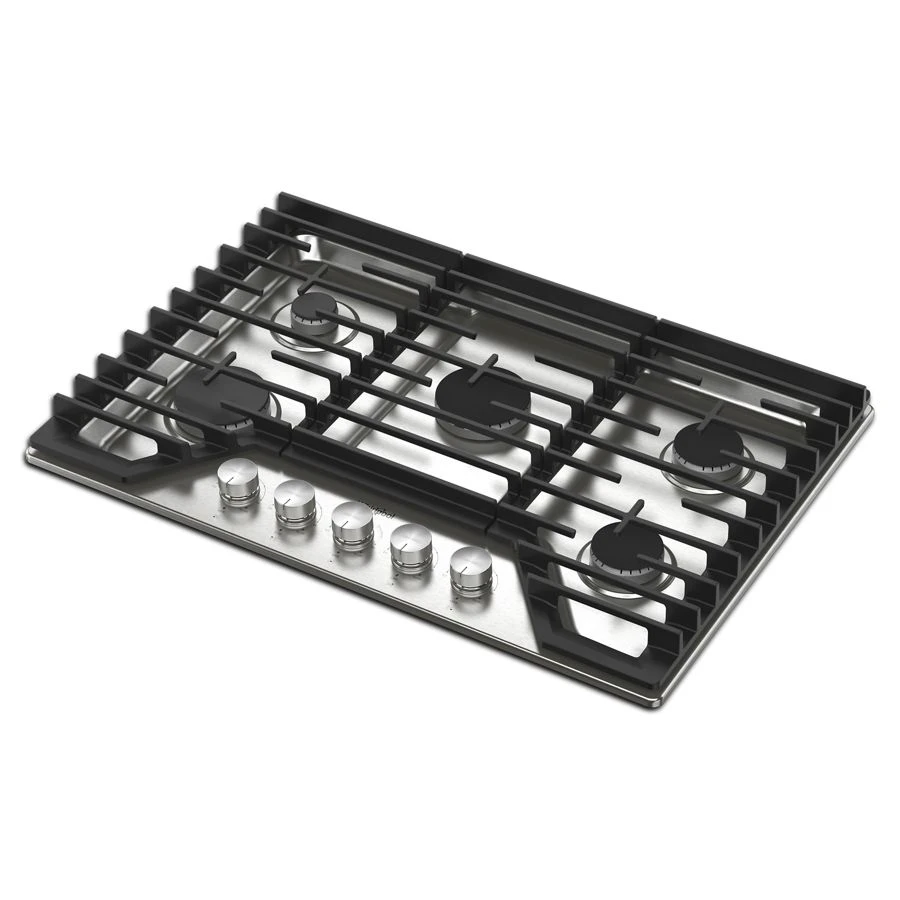 30-inch Gas Cooktop with 5 Burners and EZ-2-Lift™ Hinged Cast-Iron Grates view 10