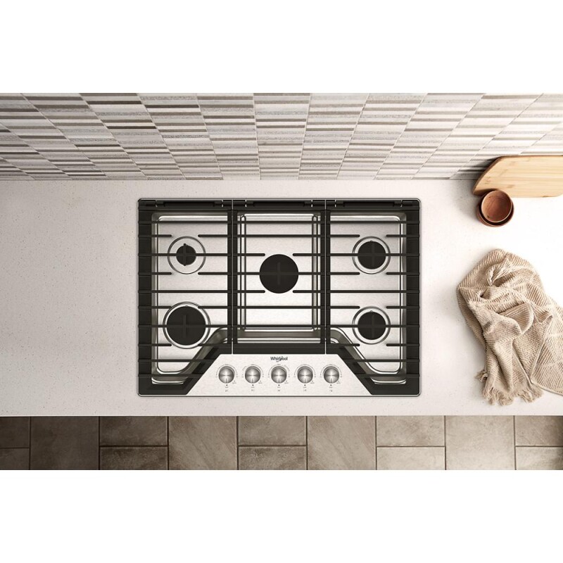 30-inch Gas Cooktop with Fifth Burner WCGK7030PS