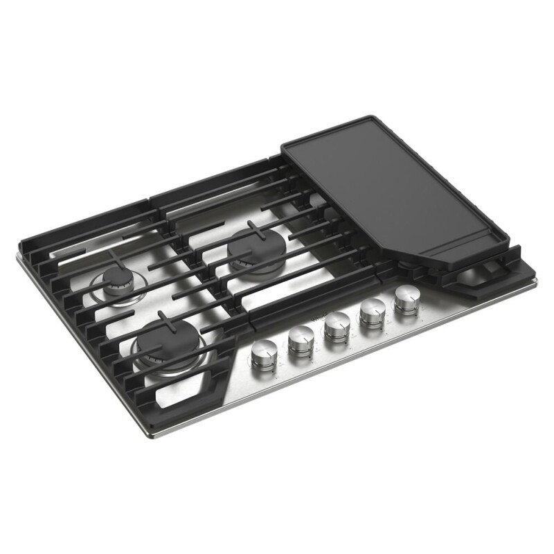 30-inch Gas Cooktop with 2-in-1 Hinged Grate to Griddle WCGK7530PS