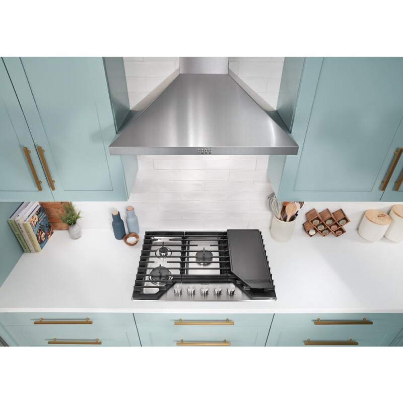 30-inch Gas Cooktop with 2-in-1 Hinged Grate to Griddle WCGK7530PS