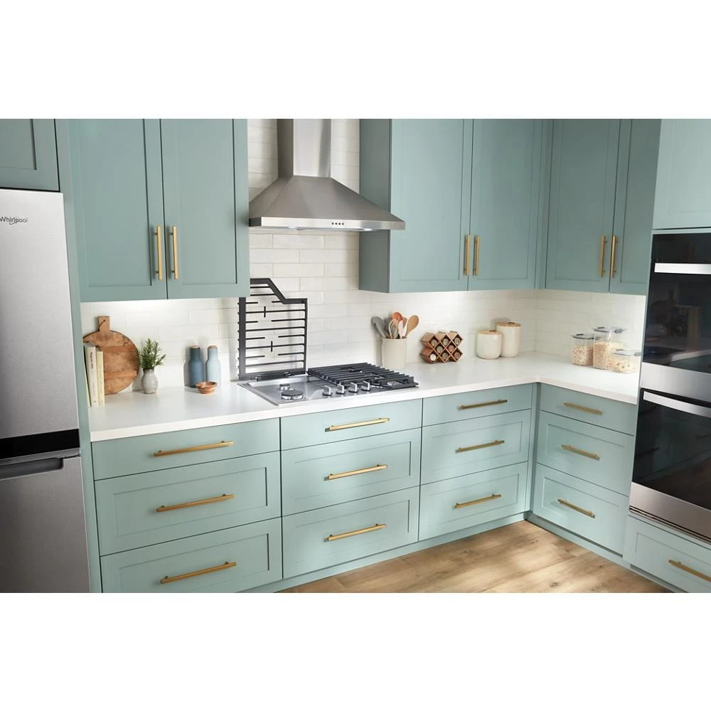 36-inch Gas Cooktop with 5 Burners and EZ-2-Lift™ Hinged Cast-Iron Grates and Griddle WCGK7536PS, product image 5 of 27